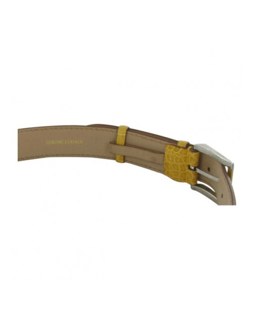 Ceinture cuir jaune FRANCK NAMANI