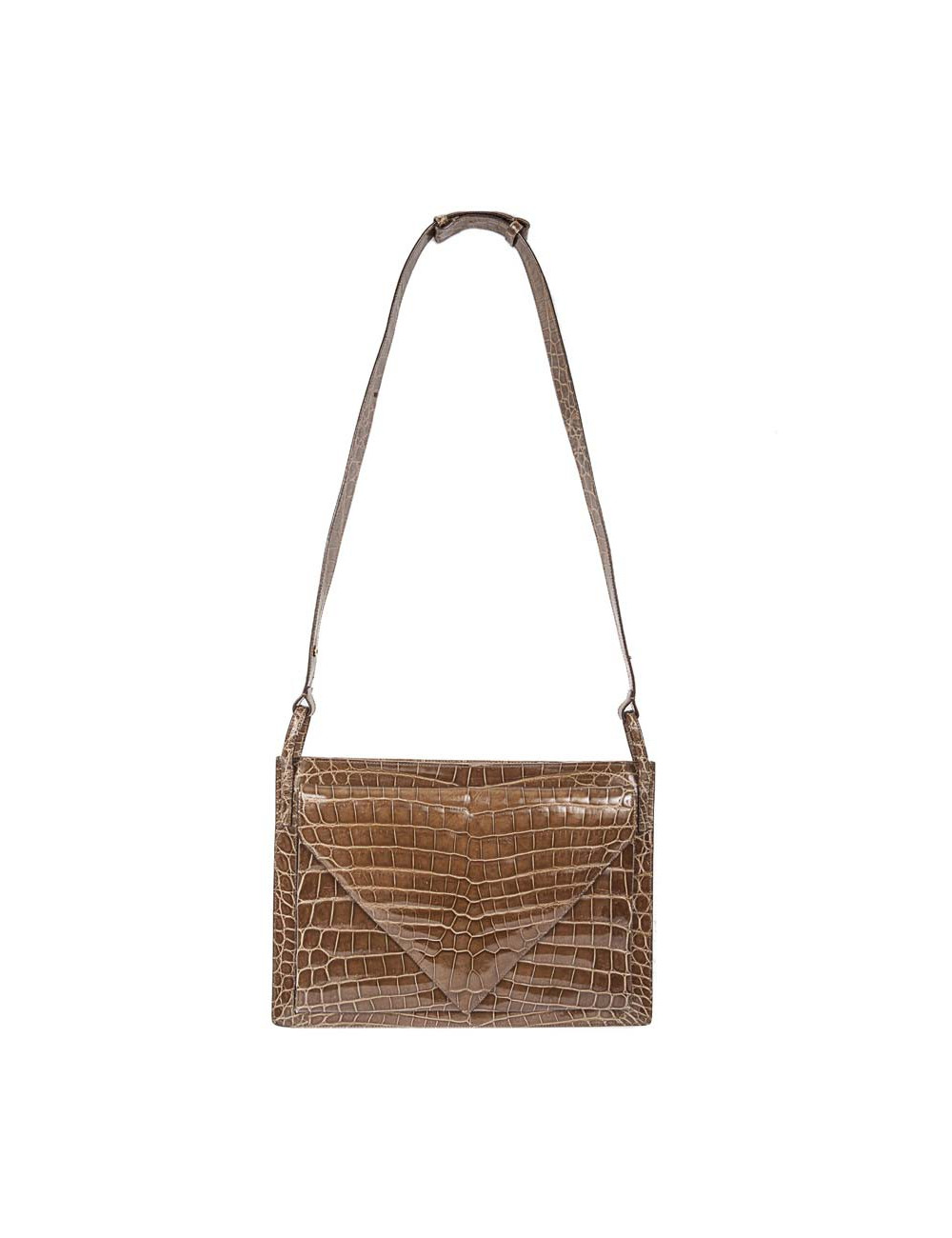 Bag BOTTEGA VENETA crocodile honey