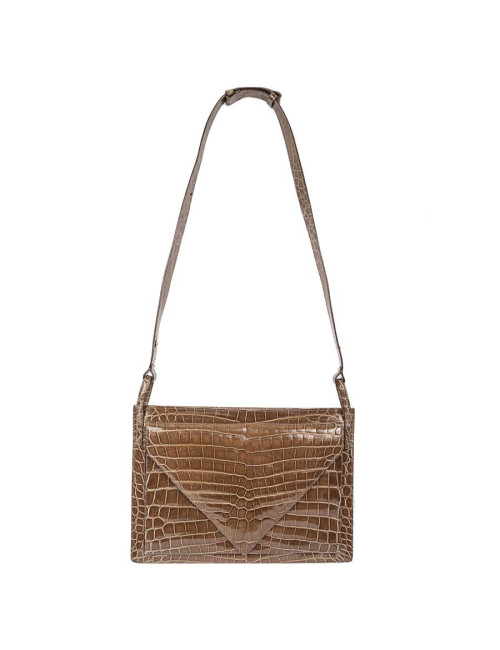 Bag BOTTEGA VENETA crocodile honey