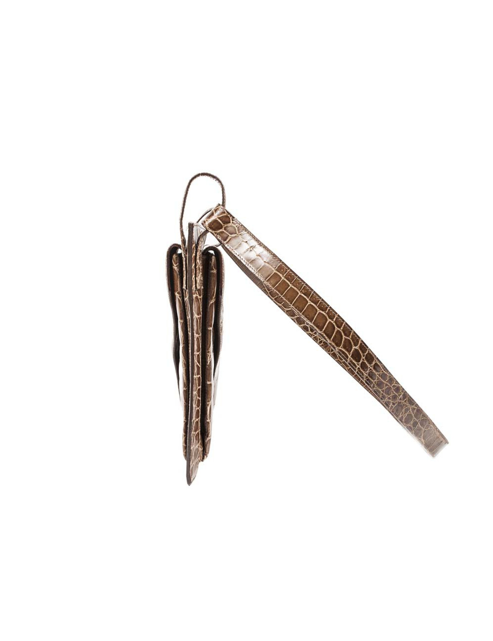 Bag BOTTEGA VENETA crocodile honey