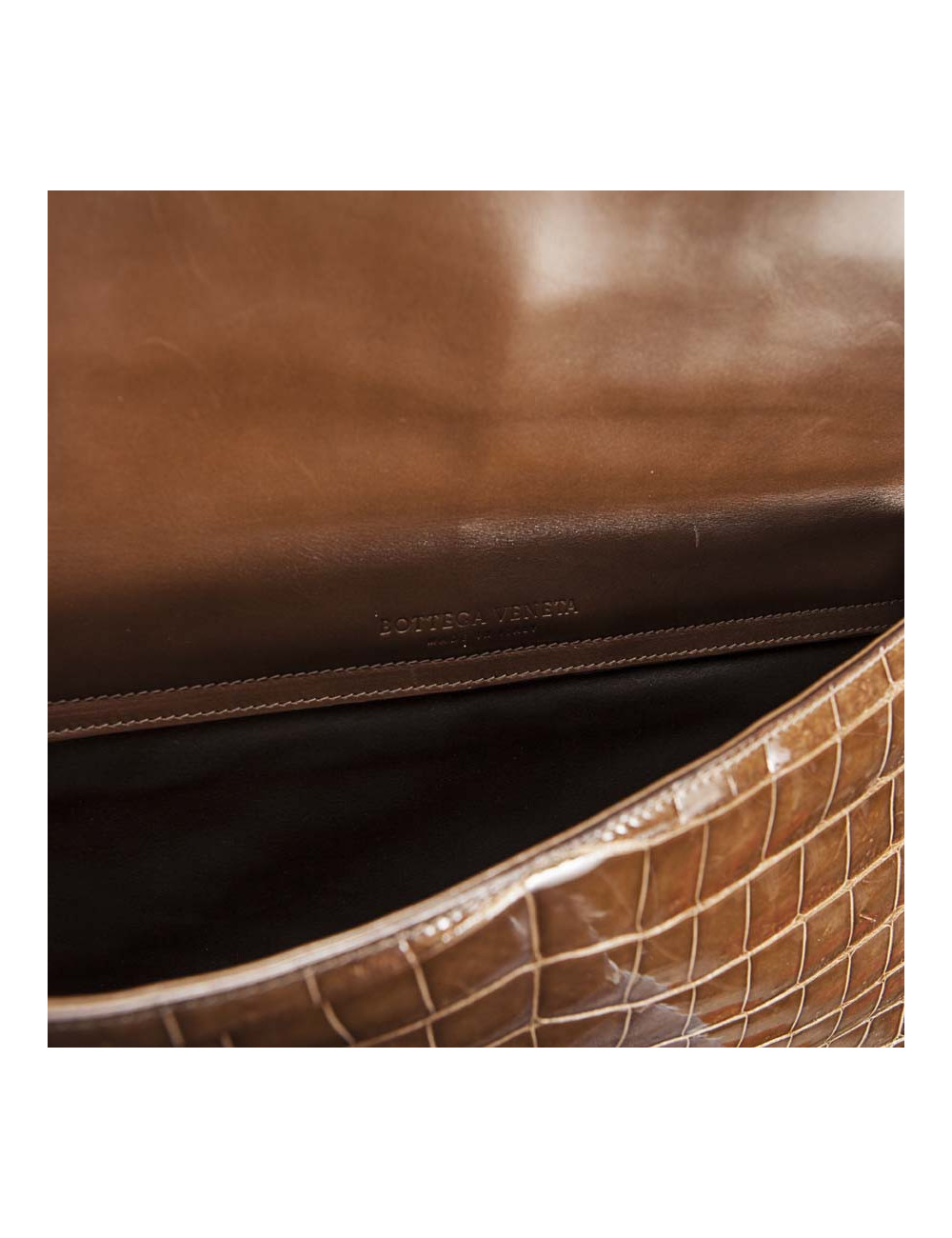 Sac BOTTEGA VENETA crocodile miel