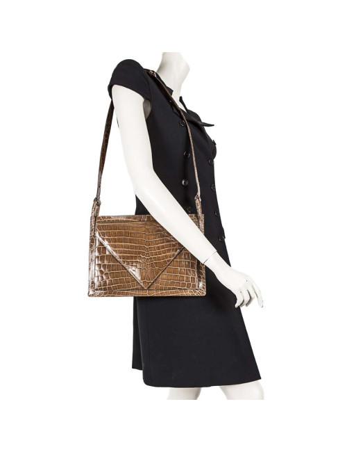 Sac BOTTEGA VENETA crocodile miel