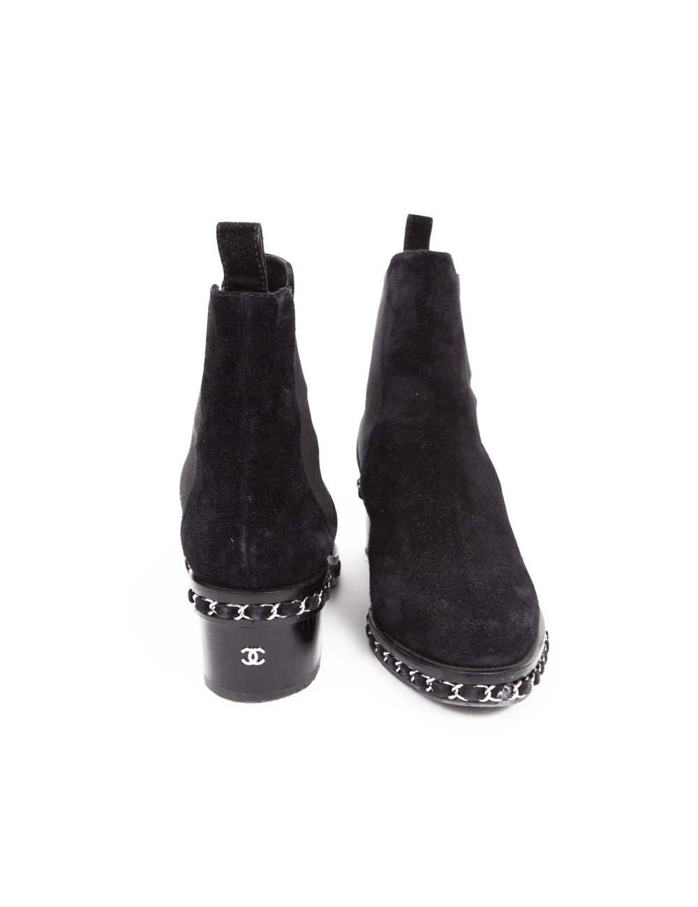 Boots CHANEL Black Suede T37