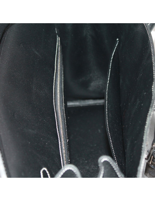 Birkin 40 HERMES epsom noir surpiqûres blanches