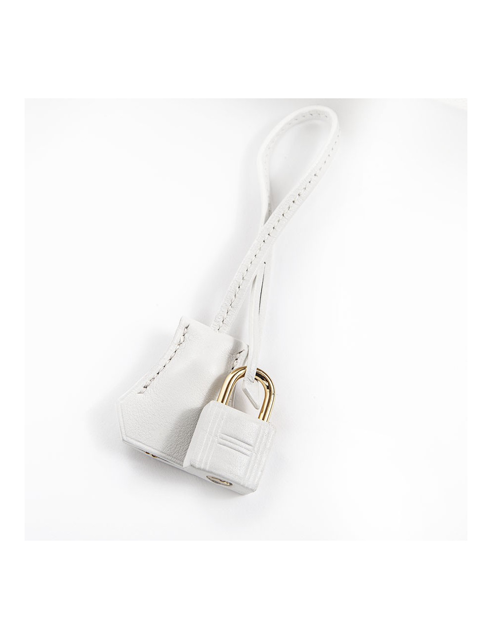 Birkin 30 HERMES H canvas and white leather