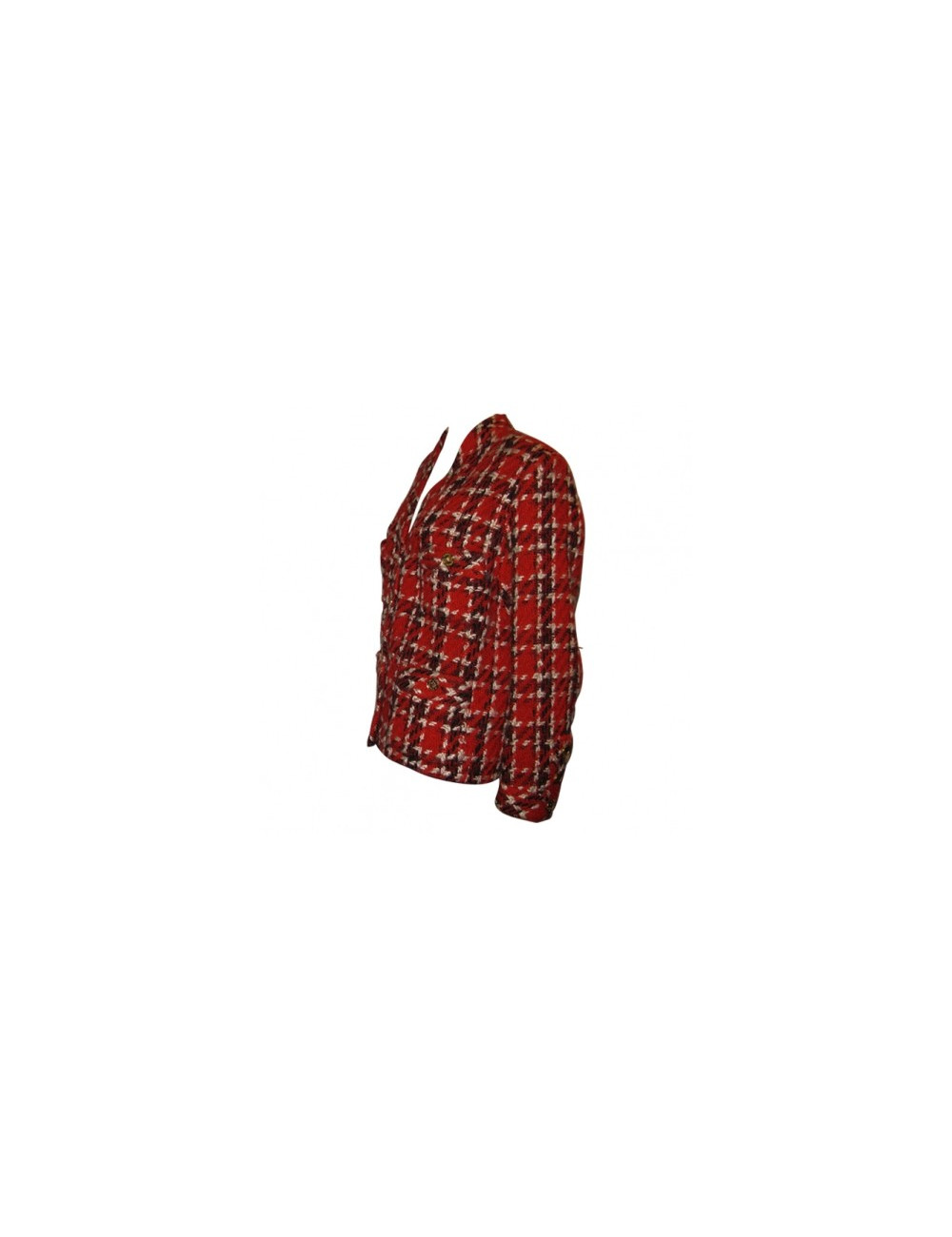 Veste tweed rouge CHANEL