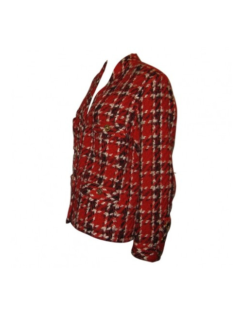 Veste tweed rouge CHANEL