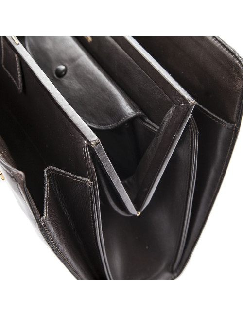 Sac vintage HERMES cuir marron