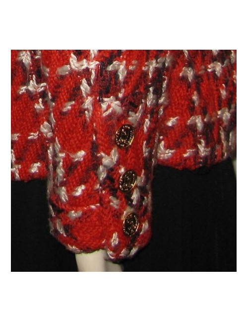 Veste tweed rouge CHANEL