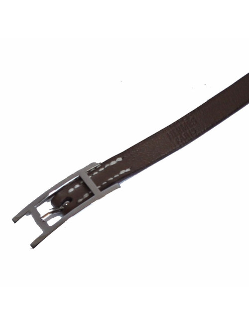 Bracelet 'Be happy' HERMES cuir étoupe