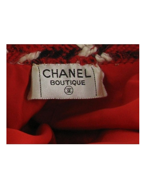 Veste tweed rouge CHANEL