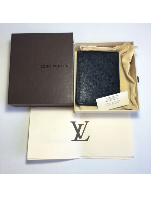 xxx Portefeuille Multiple LOUIS VUITTON en cuir taïga 