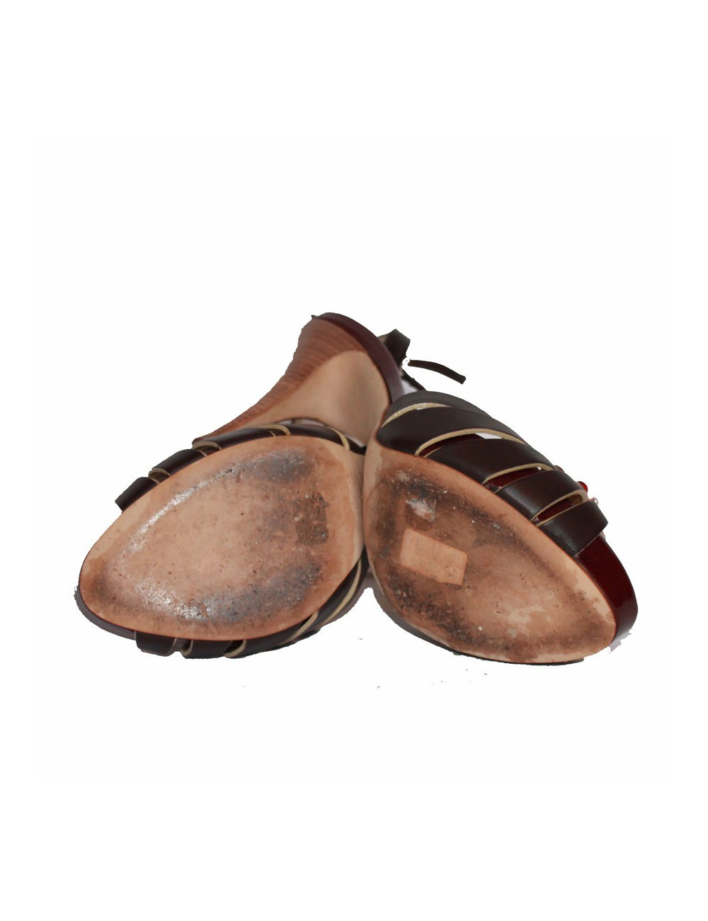 Sandales hautes GIUSEPPE ZANOTTI T36 cuir marron