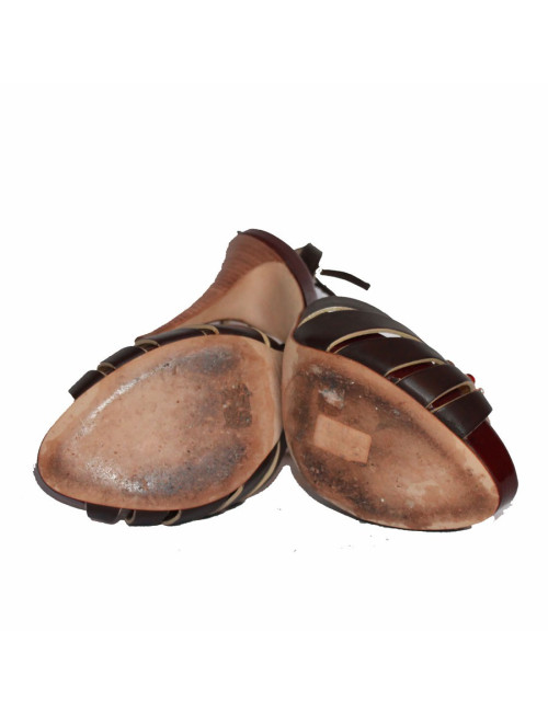 High Sandals GIUSEPPE ZANOTTI T36 brown leather