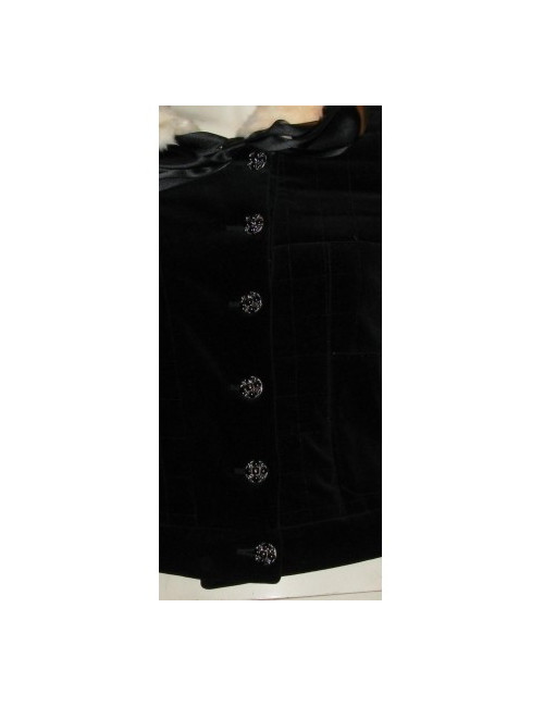 Veste hermine & velours CHANEL