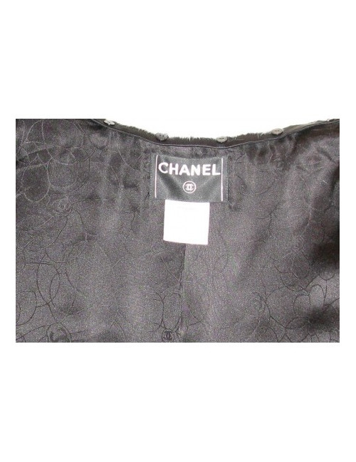 Veste hermine & velours CHANEL