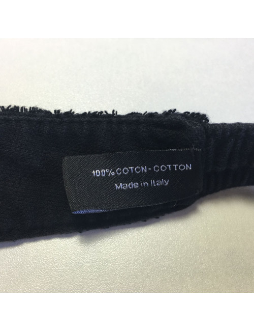 xxx Visière CHANEL noire en éponge Taille M