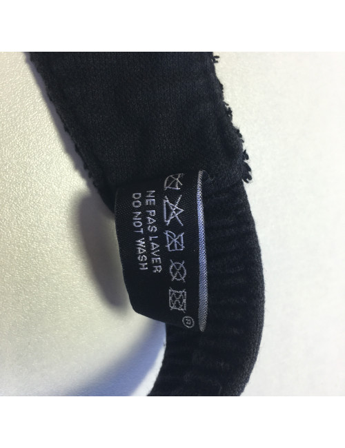 xxx Visière CHANEL noire en éponge Taille M