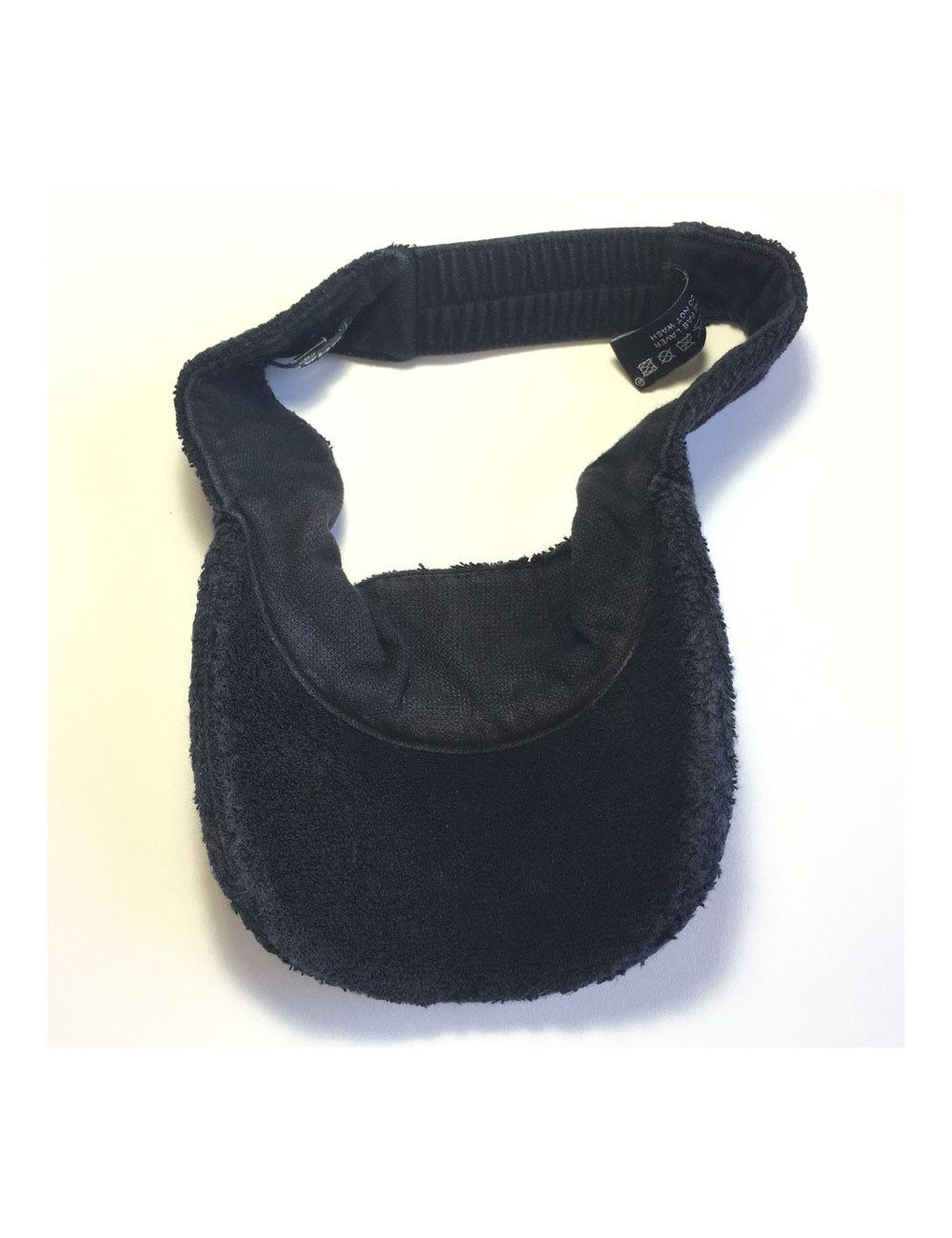 CHANEL black visor in sponge size M