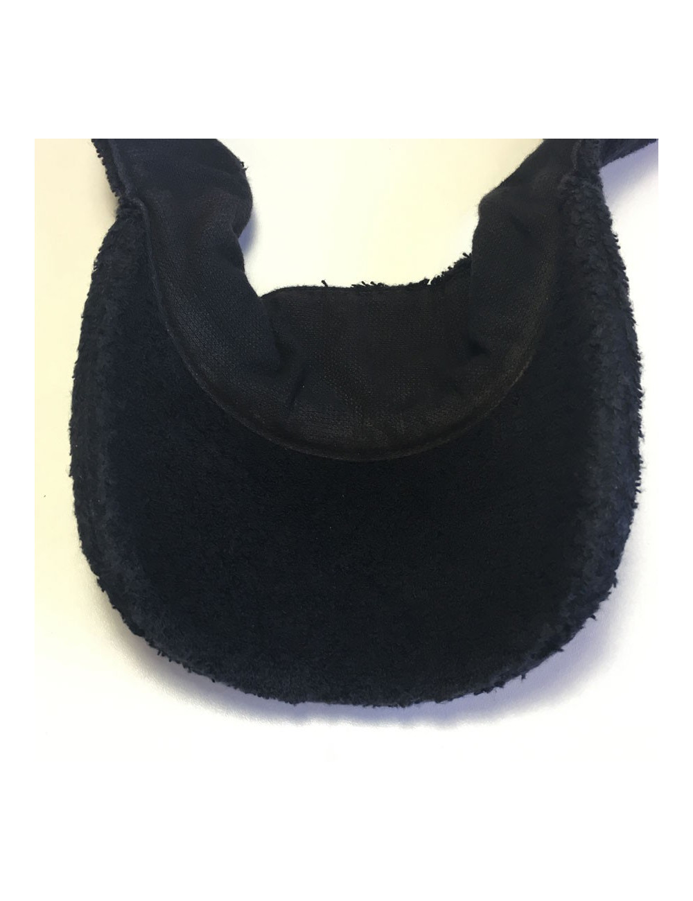 CHANEL black visor in sponge size M