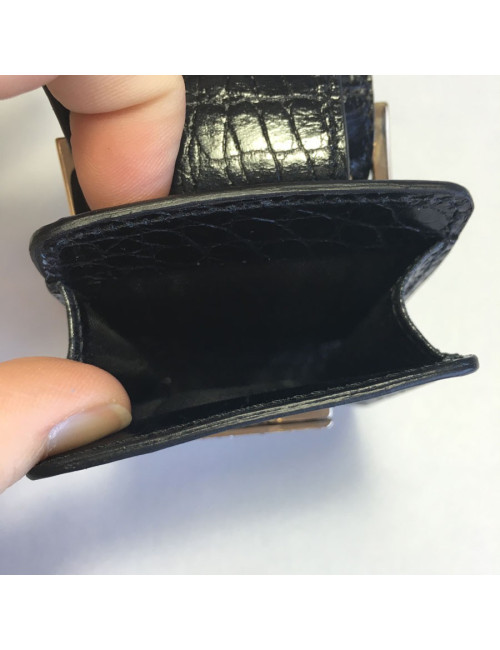 Black patent Croc and strass VALENTINO GARAVANI cigarette case