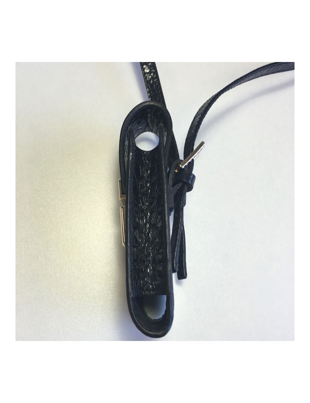 Black patent Croc and strass VALENTINO GARAVANI cigarette case