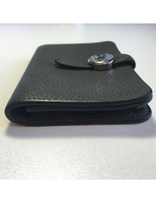 HERMES Dogon wallet khaki togo leather