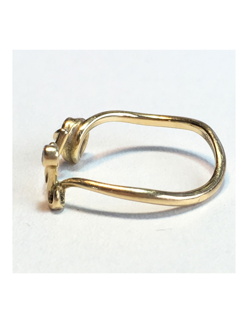 xxx Bague "OUI" DIOR en or jaune et diamant T54