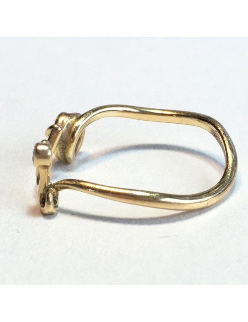 xxx Bague "OUI" DIOR en or jaune et diamant T54