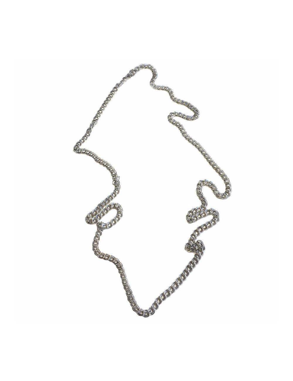 Necklace chain MARGUERITE of VALOIS in silver metal