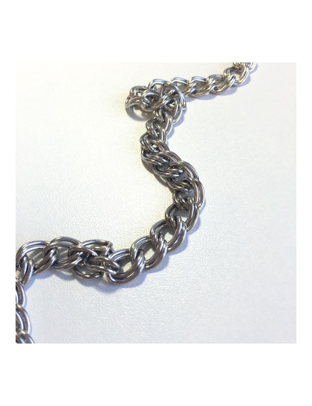 Necklace chain MARGUERITE of VALOIS in silver metal