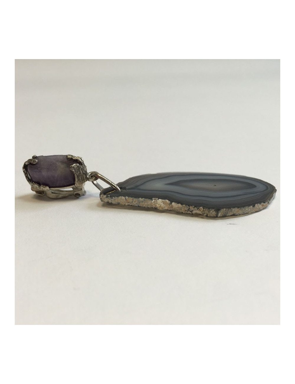 Clips by pierre YVES SAINT LAURENT earrings violet