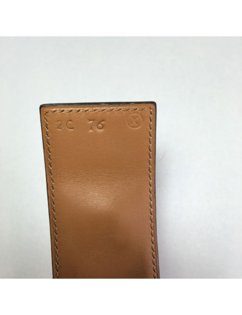 Ceinture HERMES CDC  t 76 en crocodile orange