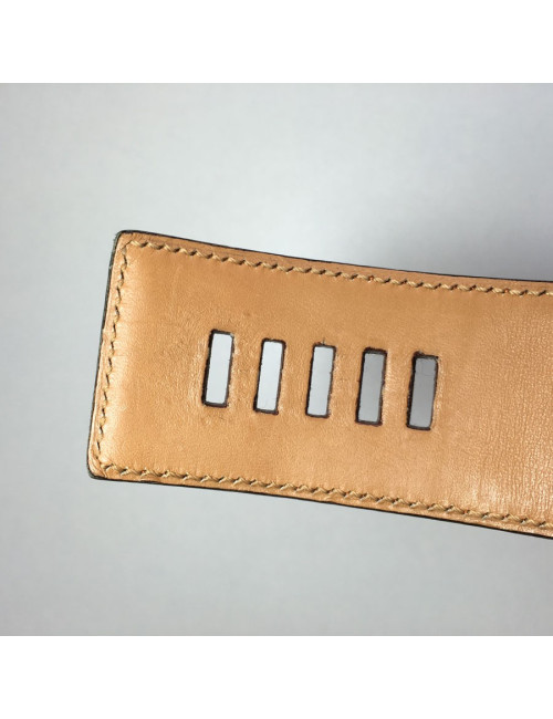 Belt HERMES CDC t 76 in orange crocodile