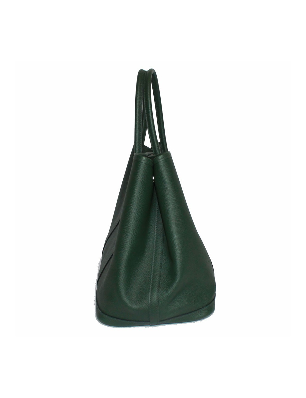 Garden Party HERMES epsom green leather bag