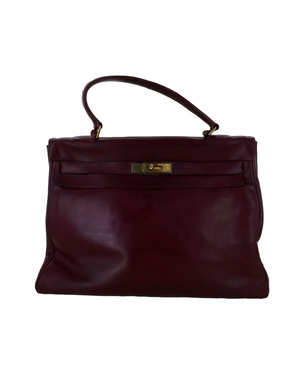 Kelly 35 HERMES box très souple bordeaux