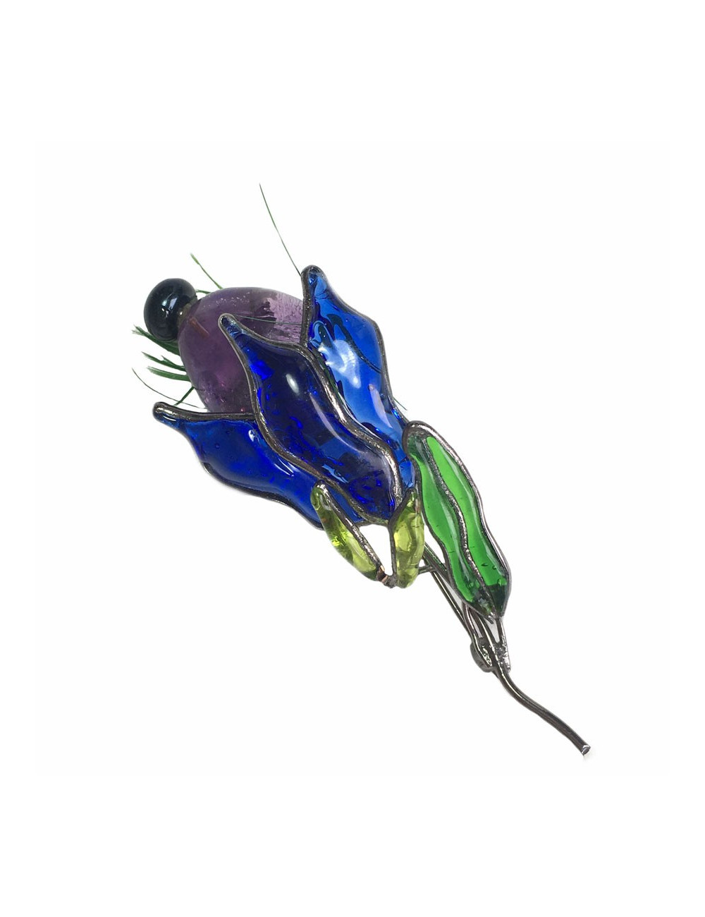 xxx Broche LOULOU de la FALAISE en pâte de verre multicolore