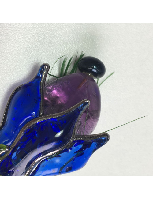 xxx Broche LOULOU de la FALAISE en pâte de verre multicolore