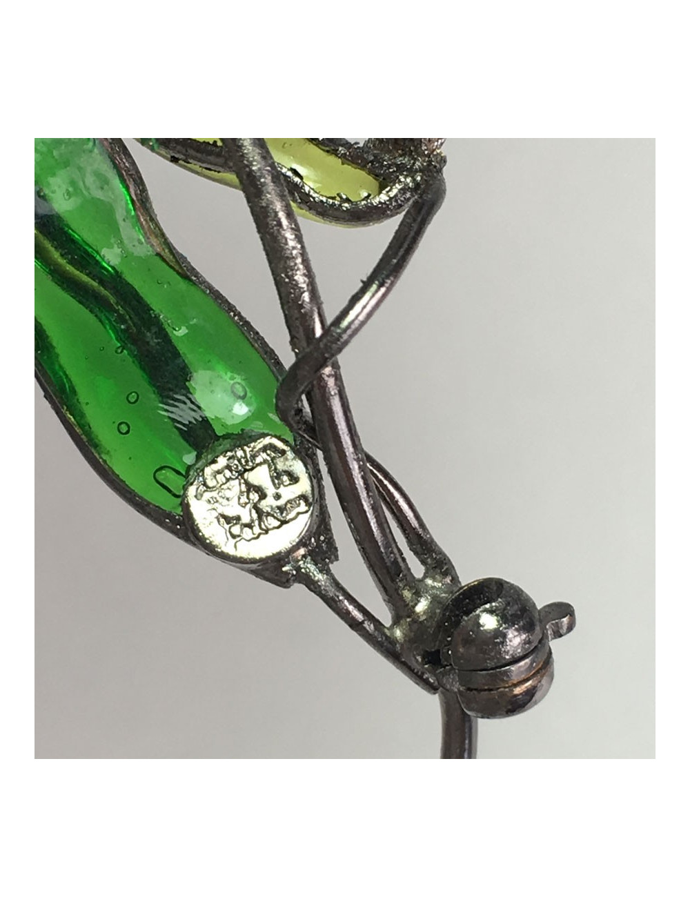 xxx Broche LOULOU de la FALAISE en pâte de verre multicolore