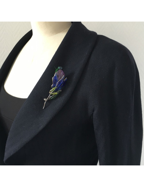 PIN LOULOU of multicolored glass cliff