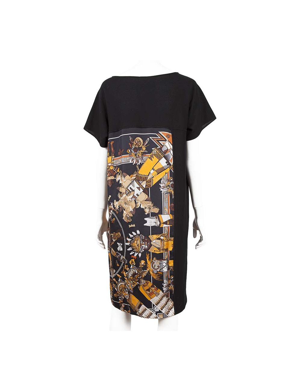 Scarf HERMES T36 printed silk dress
