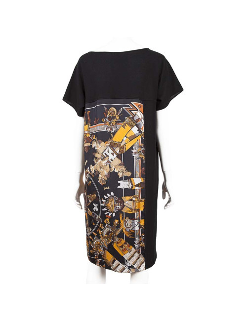 Scarf HERMES T36 printed silk dress