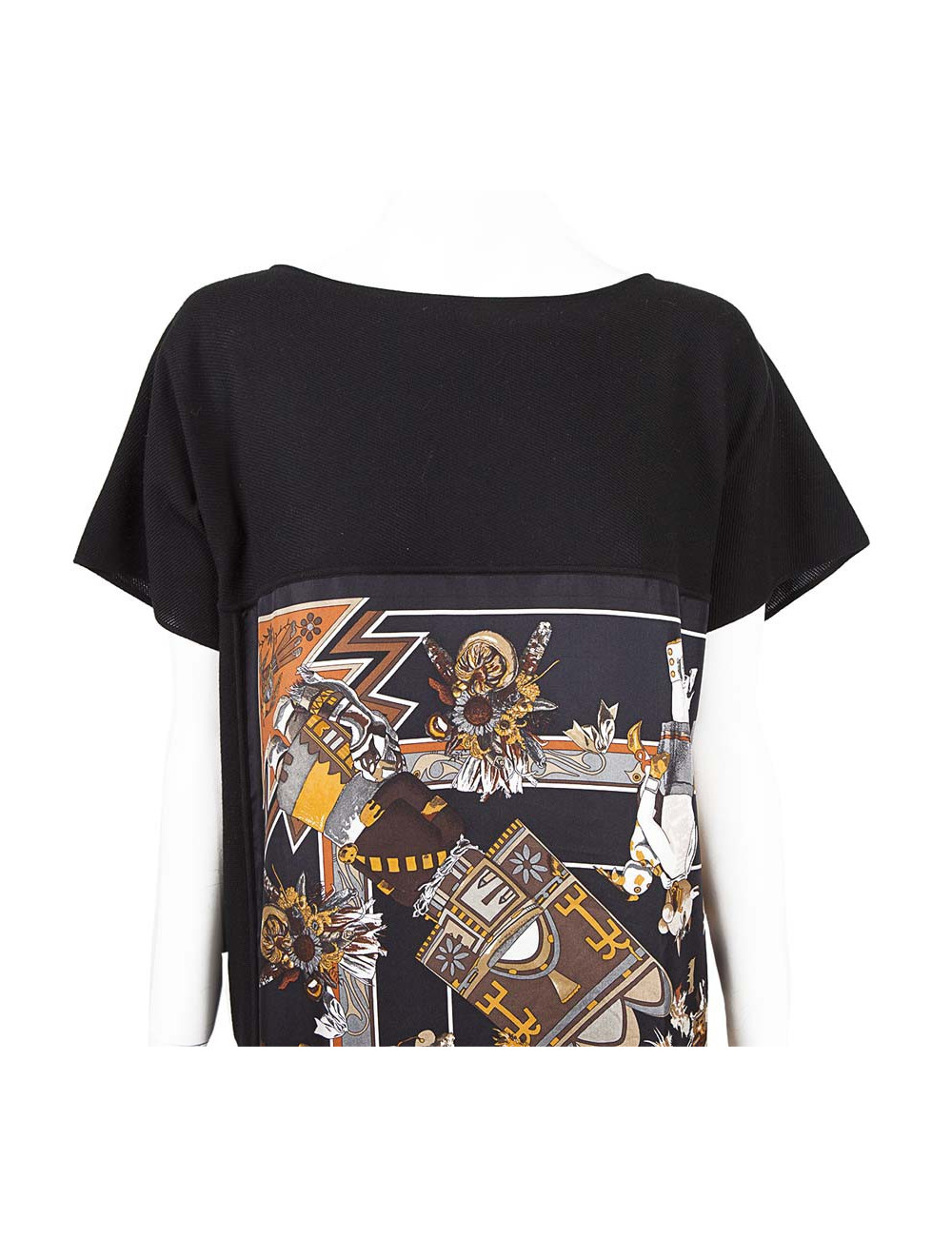 Scarf HERMES T36 printed silk dress