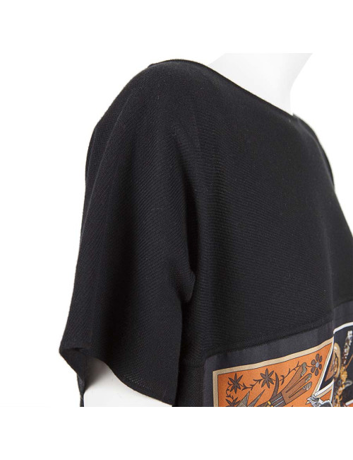 Scarf HERMES T36 printed silk dress