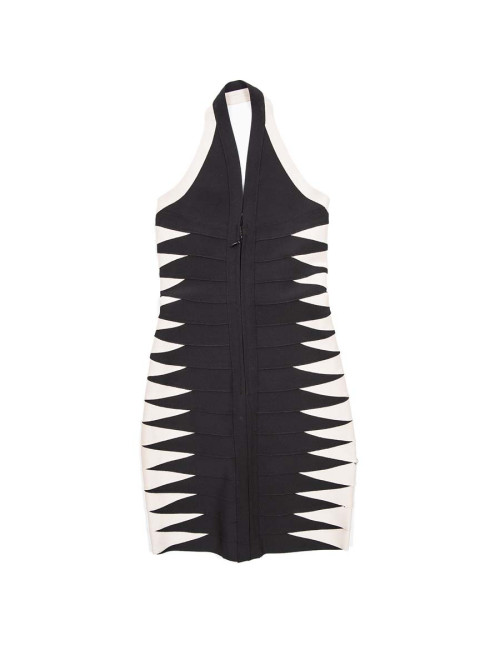 Robe CHANTAL TEMAM noire et vieux rose