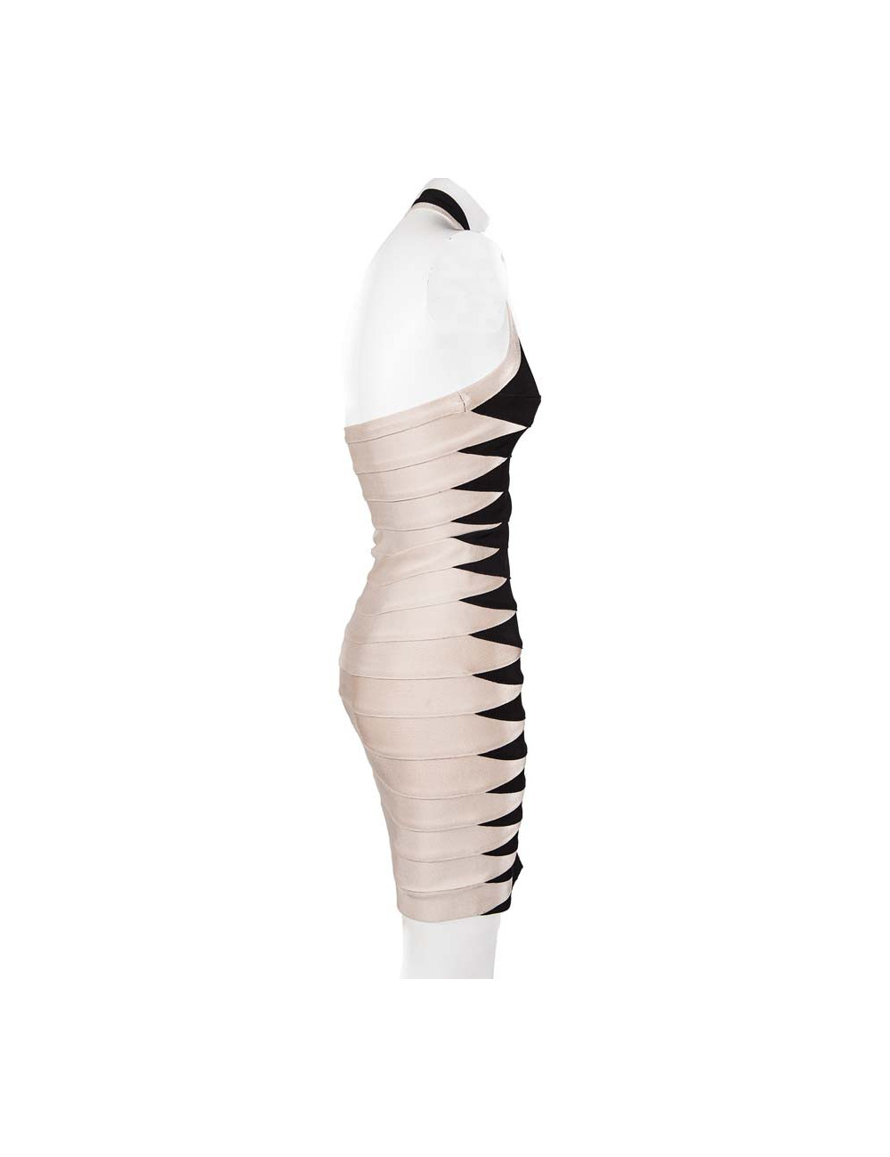 Robe CHANTAL TEMAM noire et vieux rose