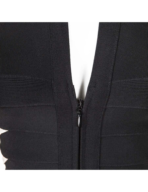 Robe CHANTAL TEMAM noire et vieux rose