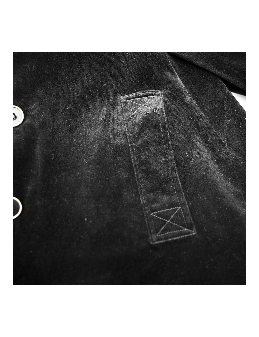 DKNY jacket in black velvet and fur