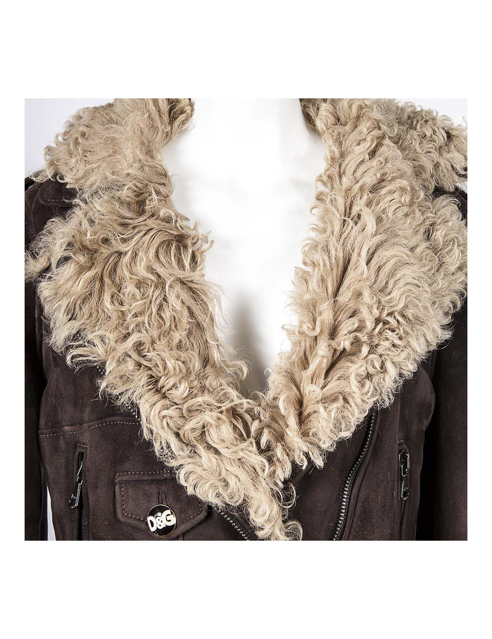 Blouson D & G DOLCE GABBANA t 46 IT peau retournée