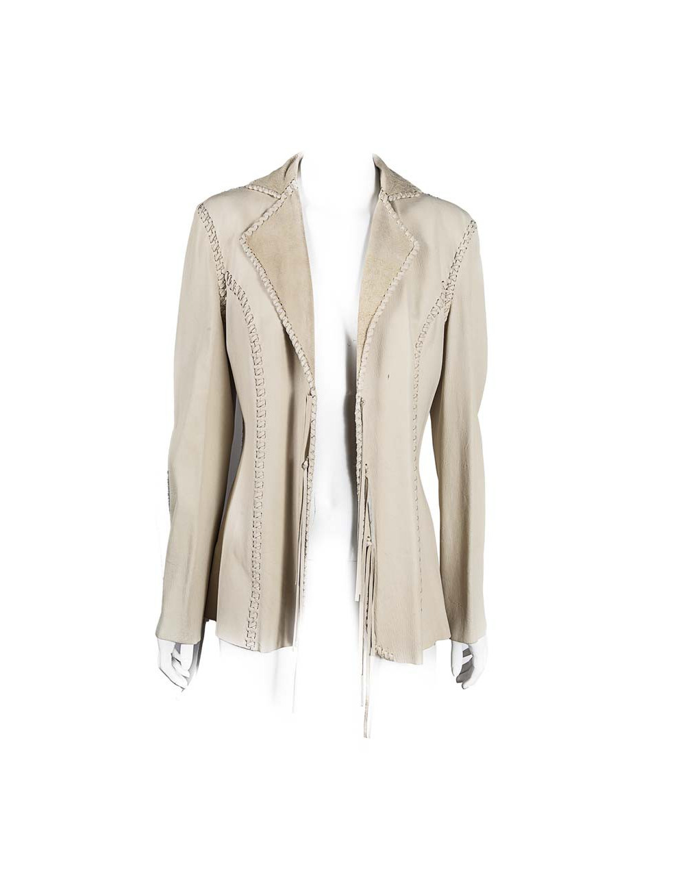 Veste RALPH LAUREN Collection en cuir d'agneau T 6